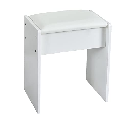 Vanity Desk with Mirror with Lights and Large Drawers, 3 Color Modes Dimmer Switch 10 Light Bulbs Makeup Vanity Set with Cushioned Stool for Girls, Women. White