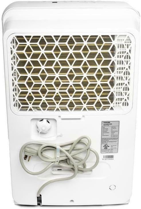 Toshiba 50-Pint 115-Volt ENERGY STAR MOST EFFICIENT Dehumidifier with Continuous Operation Function covers up to 4,500 sq. ft. TDDP5013ES2 w/ 1 Year Extended CPS Warranty Included (Renewed)