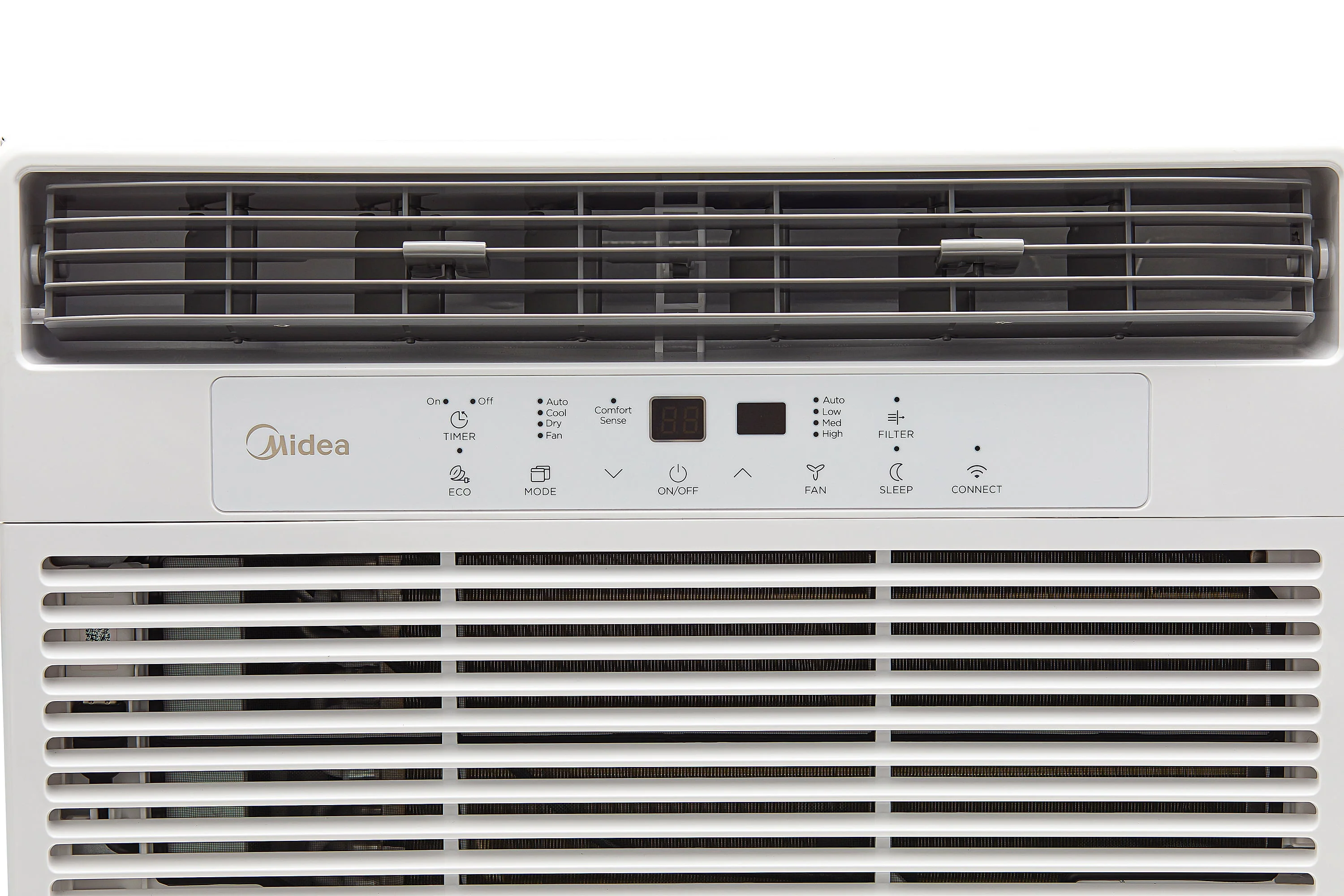Midea 8,000 BTU 115V Smart Window Air Conditioner with Comfort Sense Remote, Covers up to 350 Sq. ft., White, MAW08S1DWWT