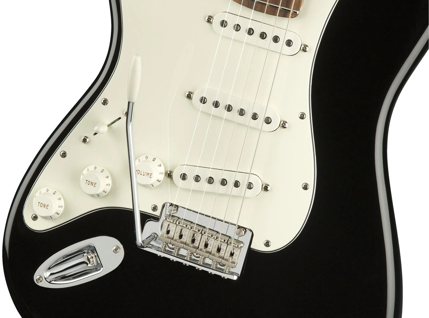 Fender Player Stratocaster Left-Handed Electric Guitar (Black, Pau Ferro Fingerboard)