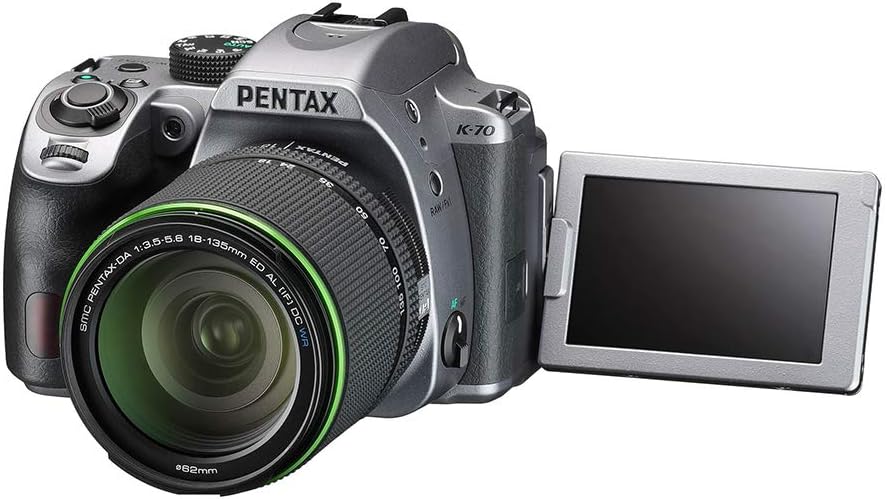Pentax K-70 Weather-Sealed DSLR Camera, Body Only (Silver)