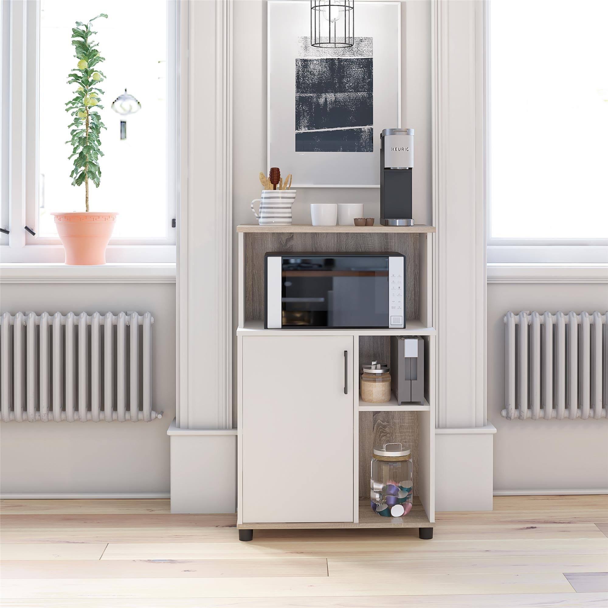 Avenue Greene Wellington Microwave Stand - White - Microwave Cart