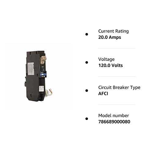 Eaton Cutler-Hammer Eaton CHFN120DF Pigtail Connection Dual Function AFCI/GFCI Circuit Breaker 1-Pole 20 Amp 120 Volt AC - Shop Hardware Tools Online Store