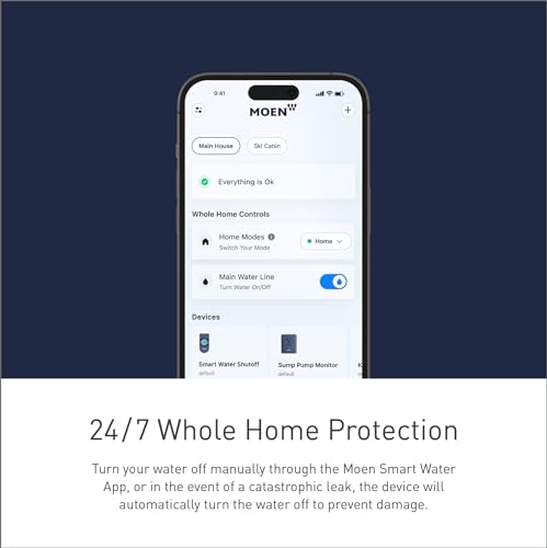 Moen Flo Smart Water Monitor and Automatic Shutoff Sensor