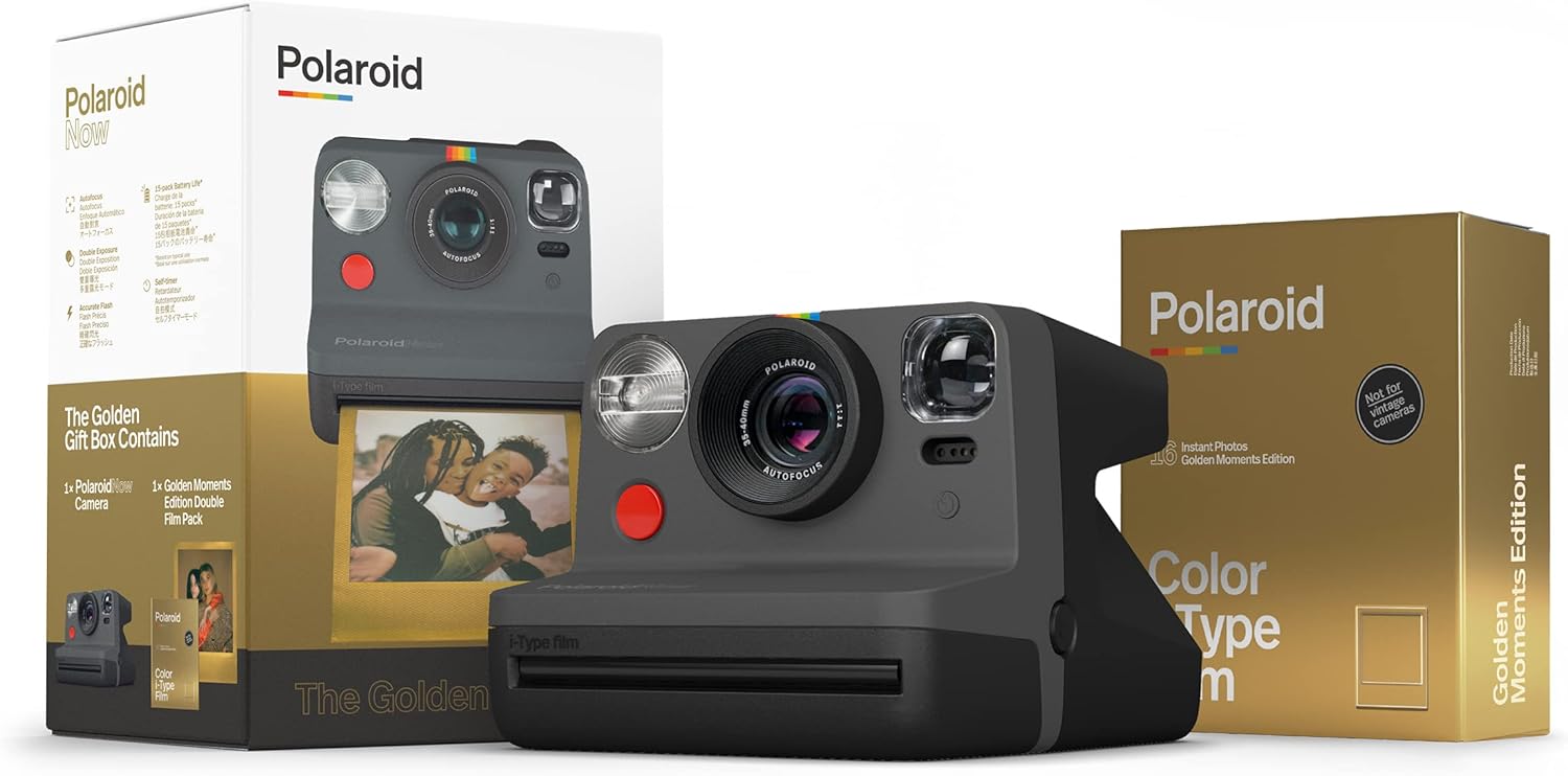 Polaroid Now I-Type Instant Camera - Black & White (9059)