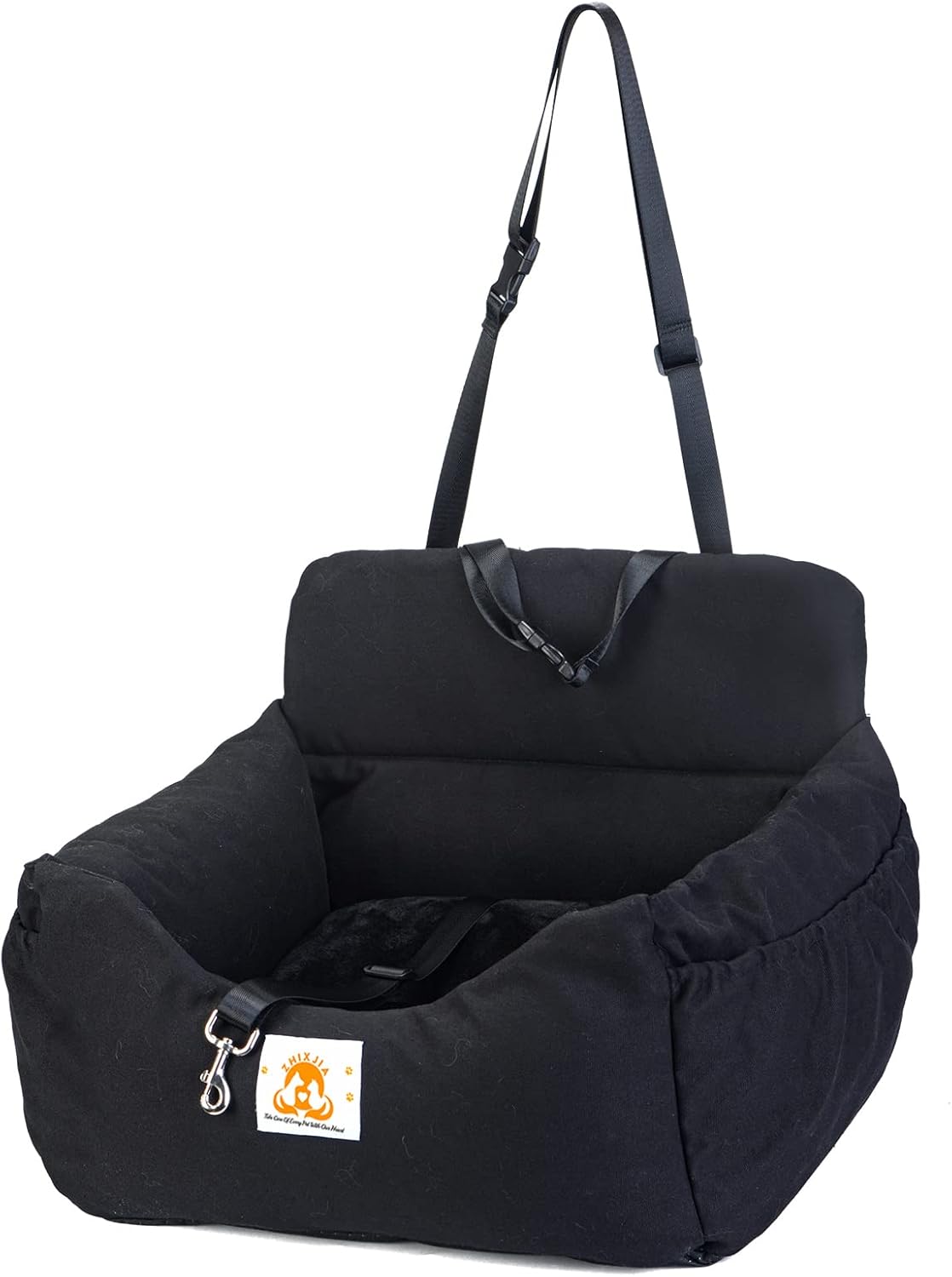 Dog Car Seat,Dog Car Seats for Small Dogs Travel Bed,Pet Booster Seat with Storage Pocket and Safety Leash,Detachable Washable Puppy Pet Car Seat for SUVs/Trucks Front Back