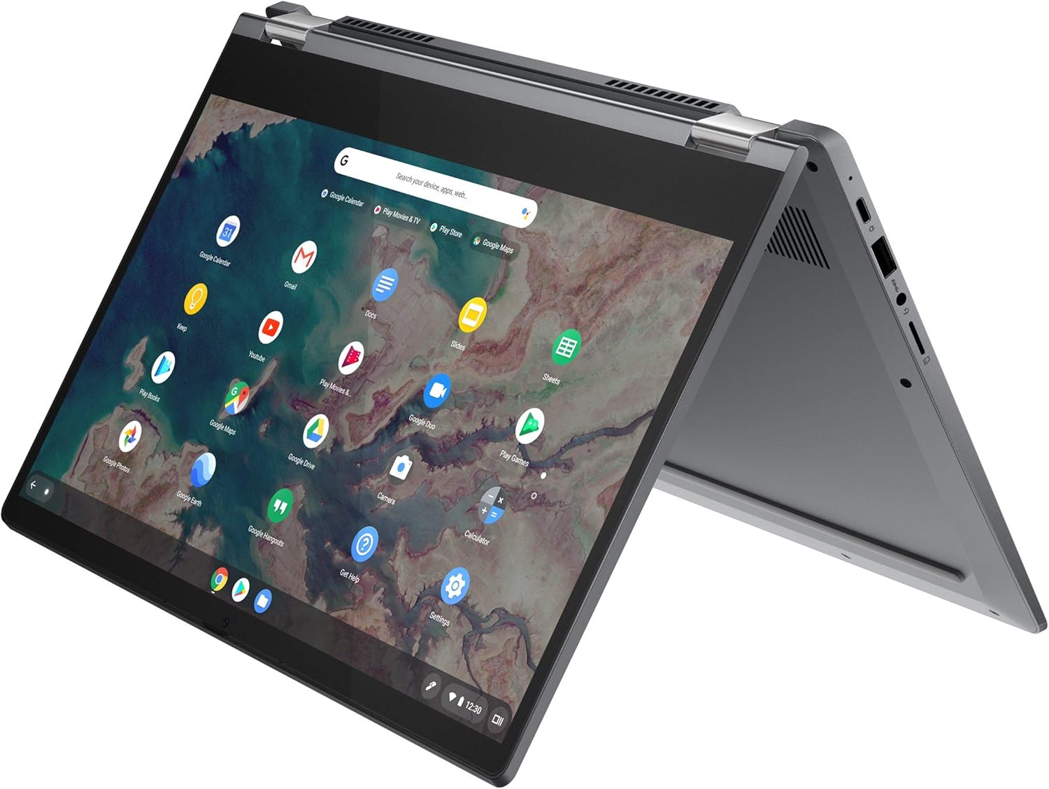 Lenovo - 2022 - Flex 5 - Chromebook 2-in-1 Laptop - Intel Celeron N5205U - 13.3" FHD Touch Display - 4GB RAM - 64GB Memory - Intel UHD Graphics - Chrome OS (Renewed)