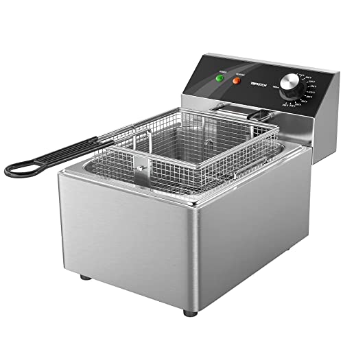 TOPKITCH Electric Deep Fryer Countertop Deep Fryer with Basket