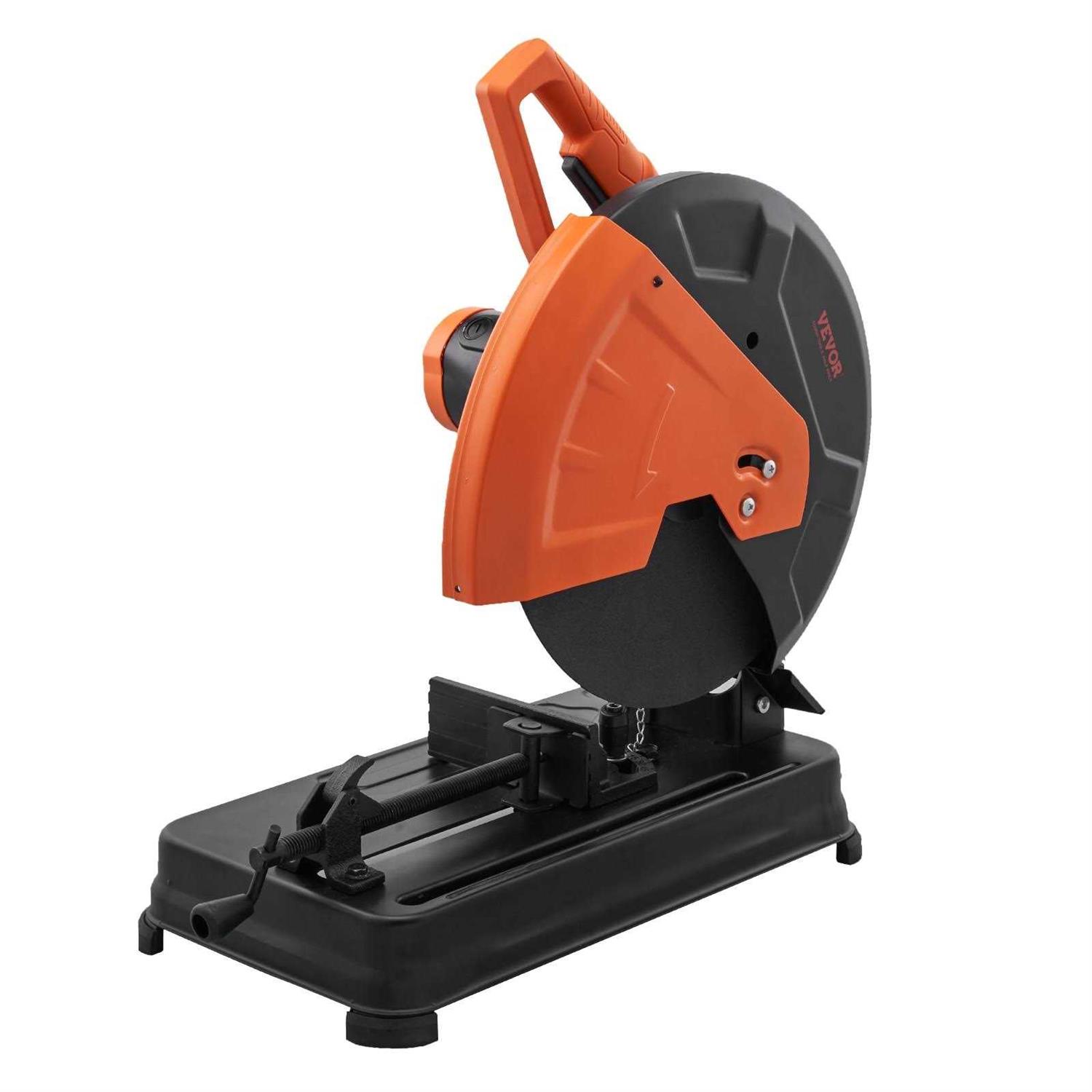 VEVOR Abrasive Chop Saw 14/355mm Blade Diameter Cut Off Saw 2300W 3600RPM Steel Cutting Machine 0-45° Adjustable Angle Miter Saw for Cutting Metal - Shop Hardware Tools Online Store