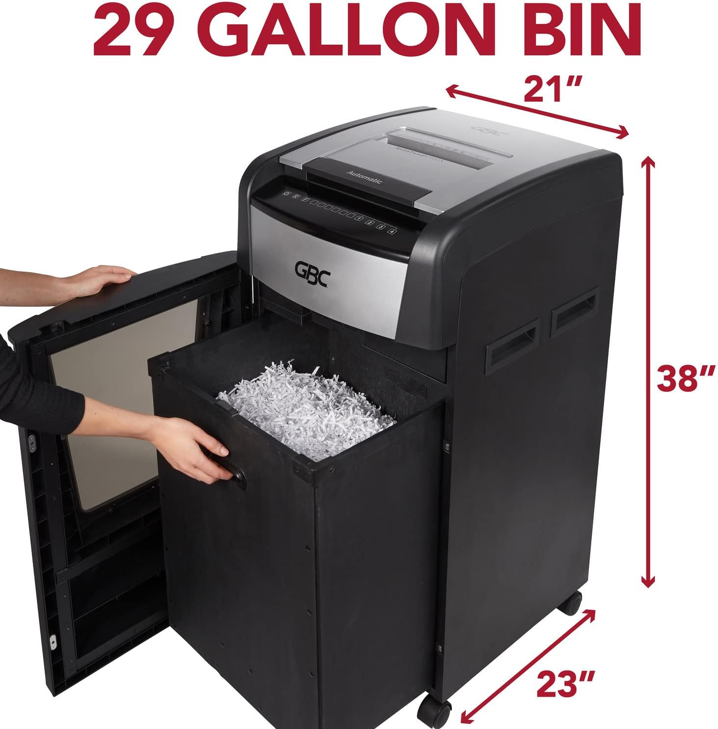 GBC Paper Shredder, Auto Feed+, 230 Sheet Capacity, Micro-Cut, Small Office Shredder, 230M (WSM1757607)