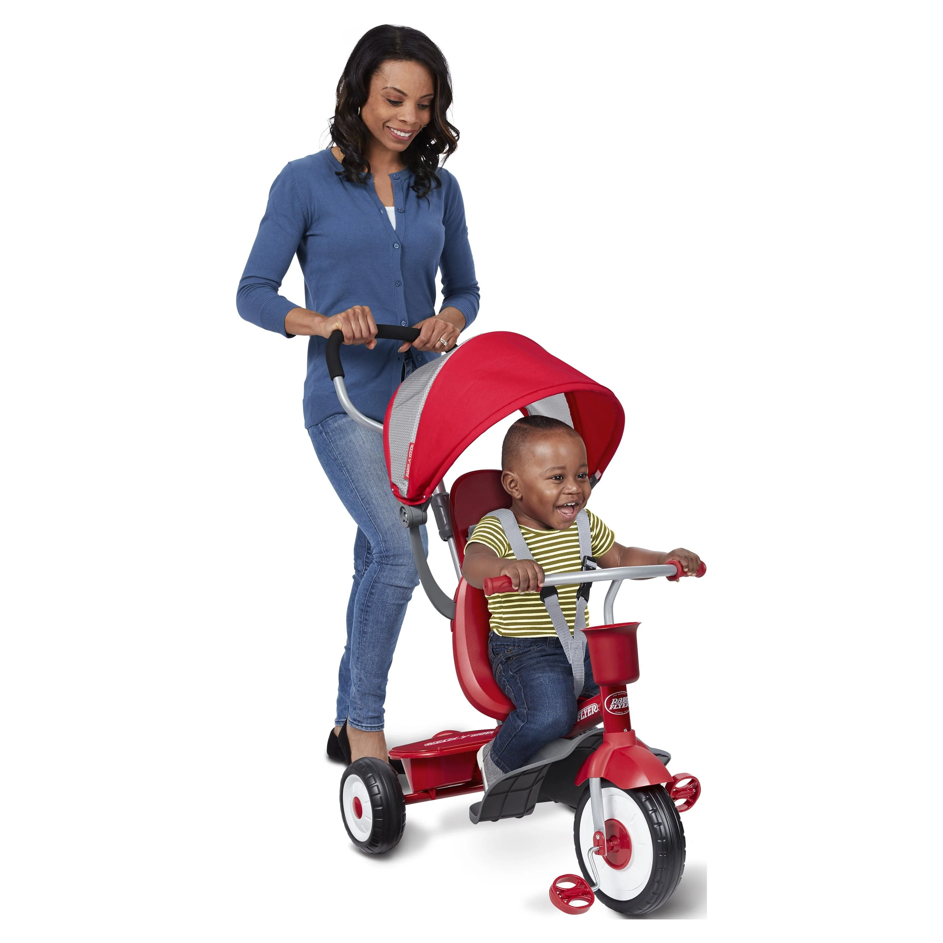 Radio Flyer, 4-in-1 Stroll 'n Trike, Grows with Child, Red