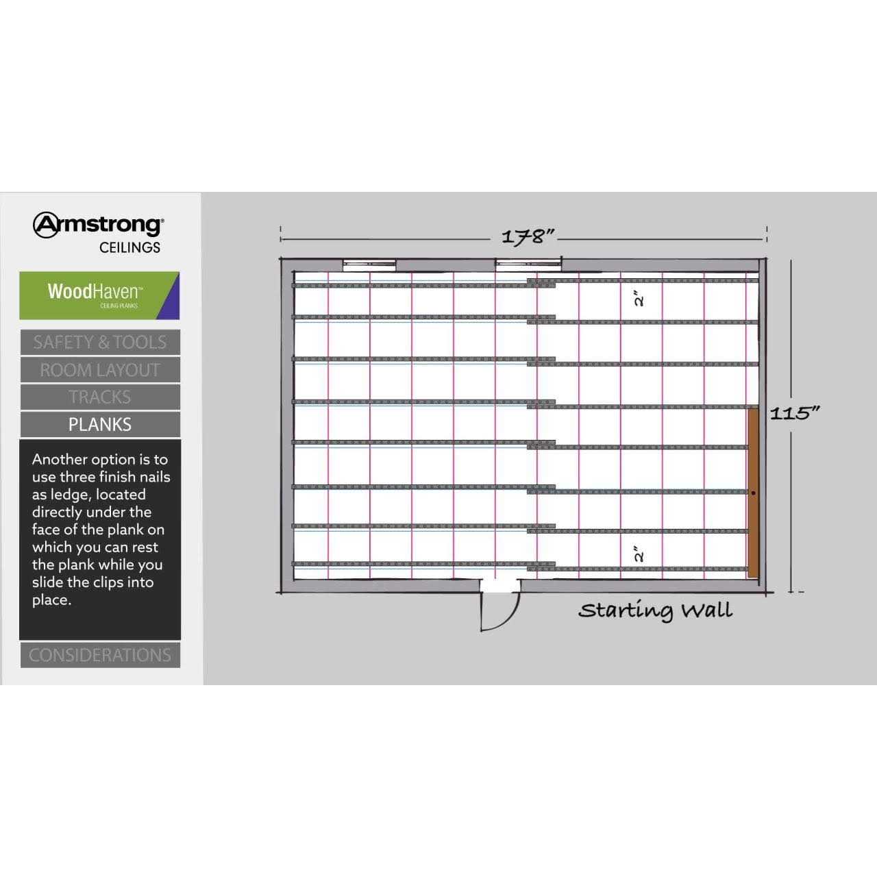 Armstrong Ceilings Woodhaven 5 in. x 7 ft White Tongue and Groove Ceiling Plank - Shop Hardware Tools Online Store