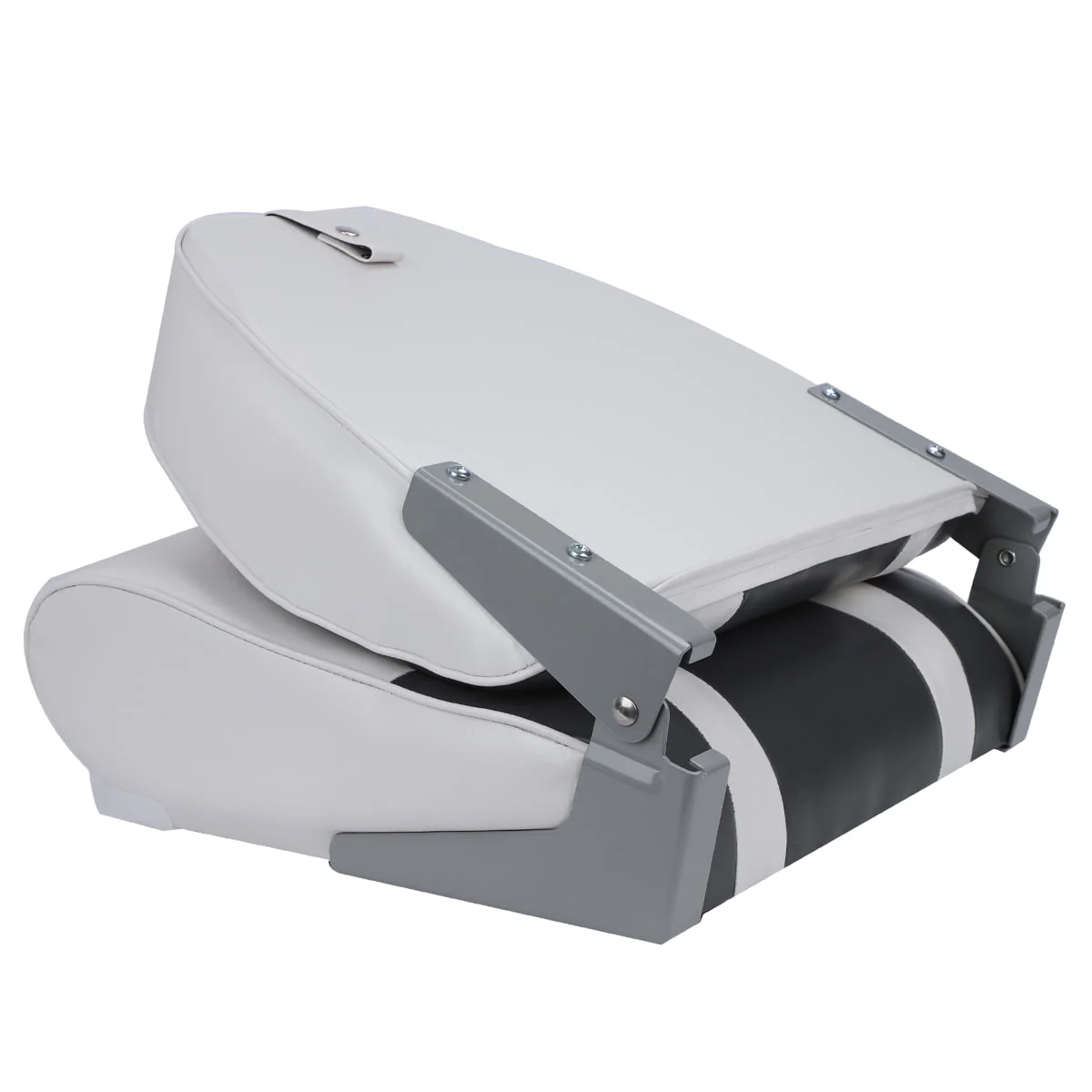 NORTHCAPTAIN S1 Pro Premium High Back Folding Boat Seat,Stainless Steel Screws Included,Charcoal/Black(2 Seats)