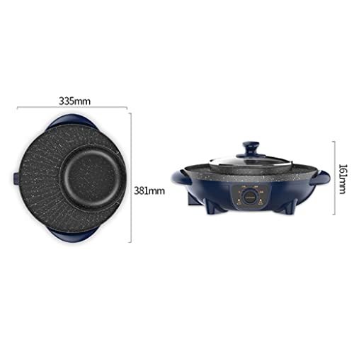Hotpot Multi-function Shabu-bake Integrated Pot Non-stick Easy To Clean Household Electric Skillet Electric Hot Pot barbecue