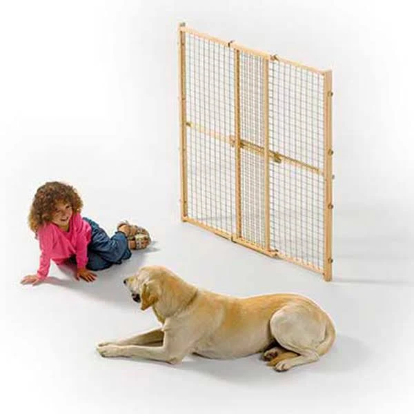 Midwest Wood/Wire Mesh Pet Gate, 44-in