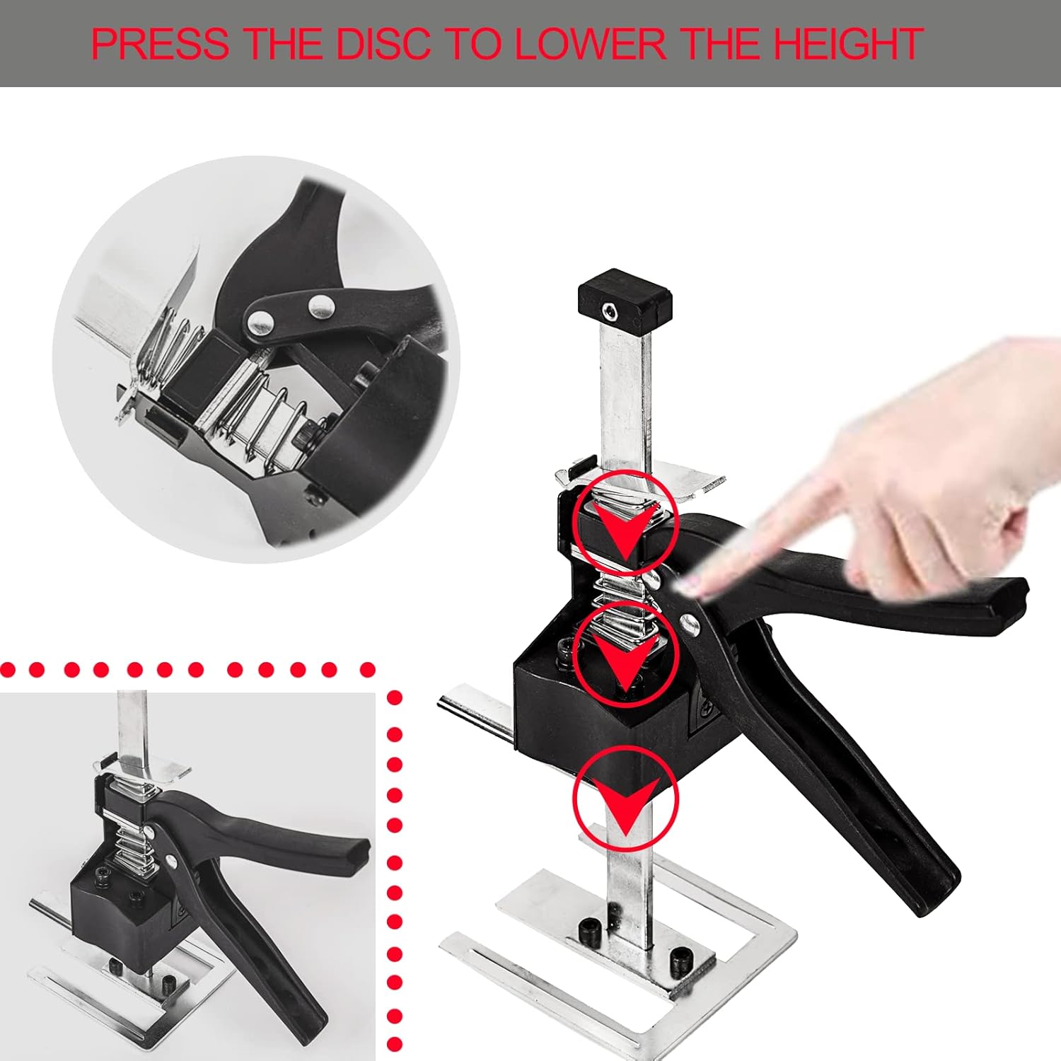 Labor Saving Arm Jack with Ruler 2 Pack, Effort Elevator Hand Tool, Lifting Tool for Door/Flooring/Window/Cabinet/Deck/Furniture (13.7Inch)