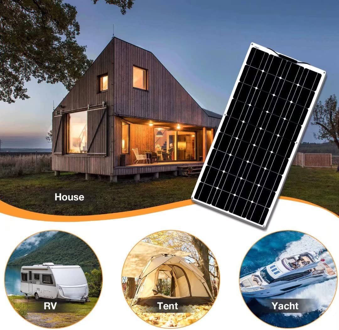 Solar Panel Kit 1200W 4X 300W Ip67 Waterproof with 40A Controller Solar Panels High-Efficiency Solar Modules Suitable for Ships, Rvs and Other Off-Grid Applications