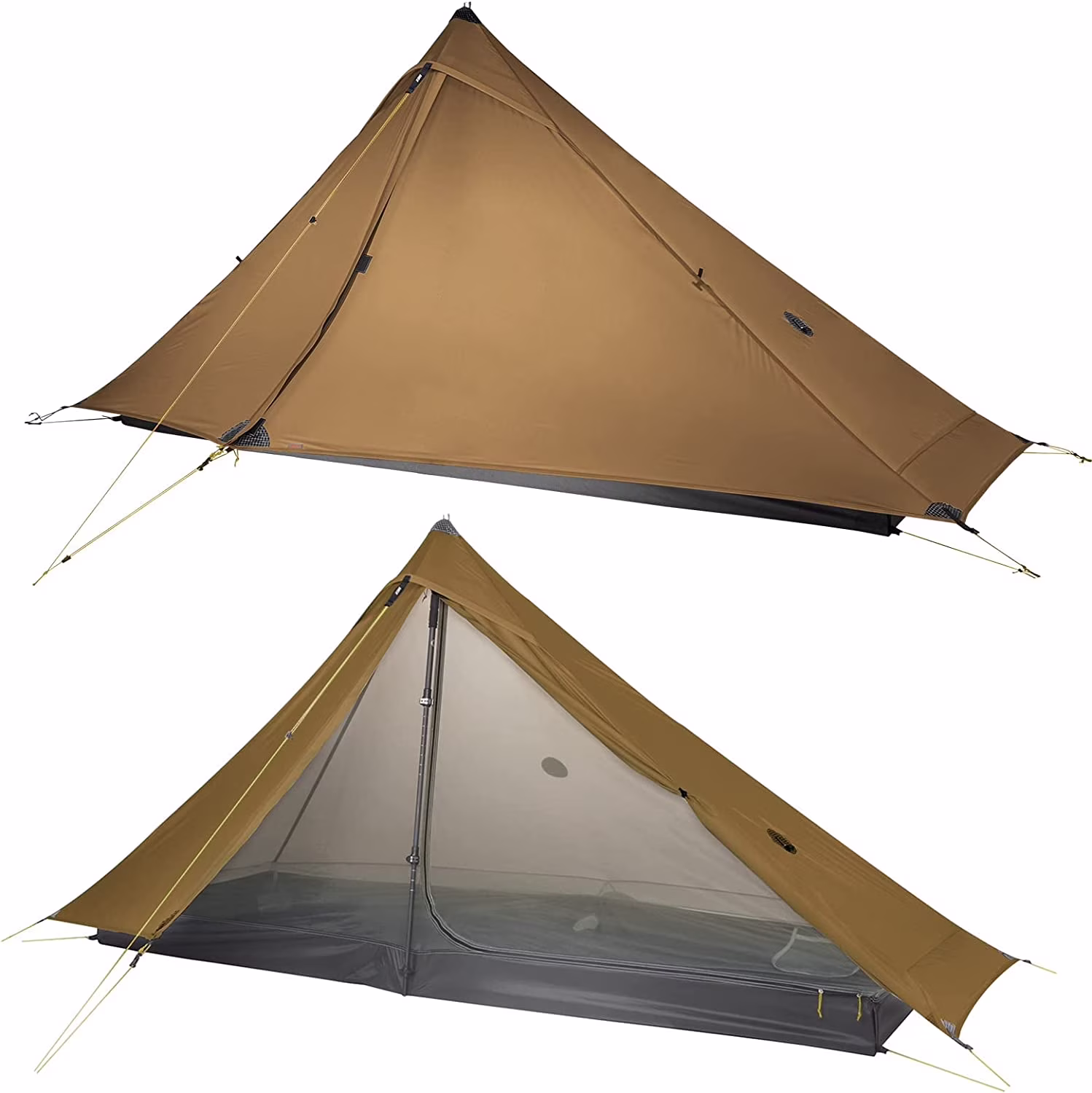 NANYUN Lanshan Ultralight Tent 3-Season Backpacking Tent for 1-Person or 2-Person Camping, Trekking, Kayaking, Climbing, Hiking