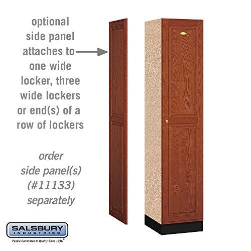Salsbury Industries 11168MED 1 Wide Solid Oak Executive Wood Locker Single Tier - Medium Oak