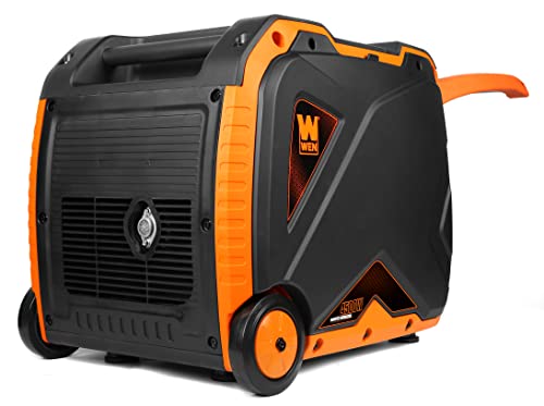 WEN Quiet 6800-Watt Dual Fuel RV-Ready Electric Start Portable Inverter Generator with Fuel Shut Off and CO Watchdog for Electric Vehicle Backup (DF680iX)