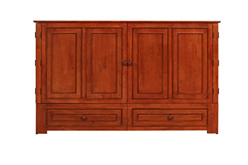 McCutchen Solid Wood Murphy Storage Bed (Queen, Cherry)