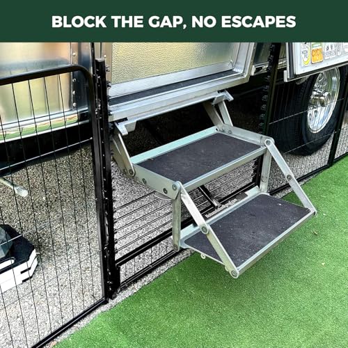 FXW Instant Dog Playpen, Portable Pet Fence for Outdoor, RV Trips, and Camping, 40inch, 16 Panels for Medium and Large Dogs│Patented