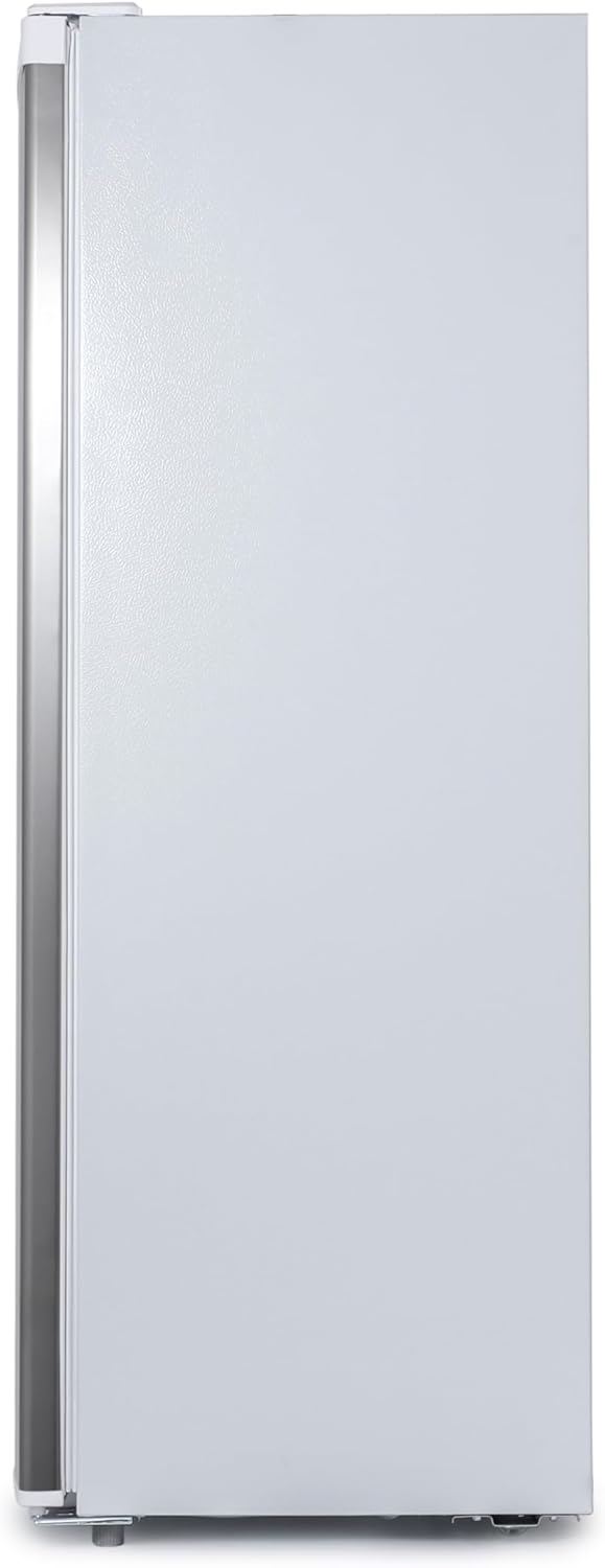 Commercial Cool Upright Freezer, Stand Up Freezer 6 Cu Ft with Reversible Door, White with VCM Door