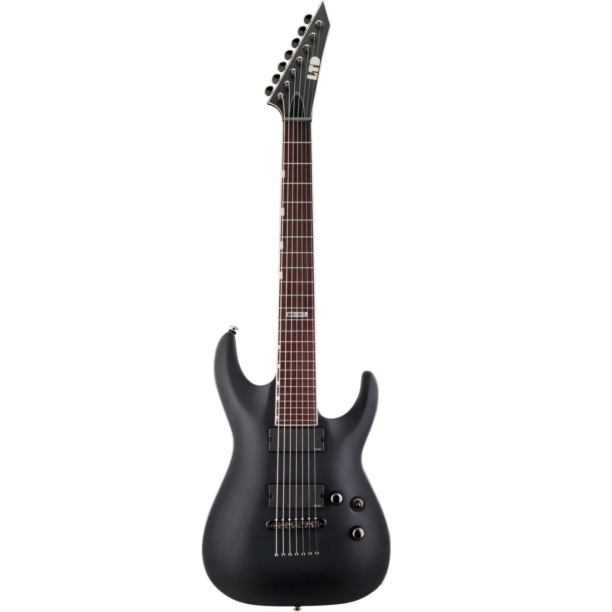 ESP Ltd MH-417 7-String Electric Guitar - Black Satin