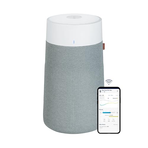 BLUEAIR Air Purifier for Small Room, Bedroom, Home, Cleans 926 sqft in one hour, HEPASilent Air Cleaner for Pets, Allergens, Virus, Dust, Mold, Smoke - Blue Pure 511i Max