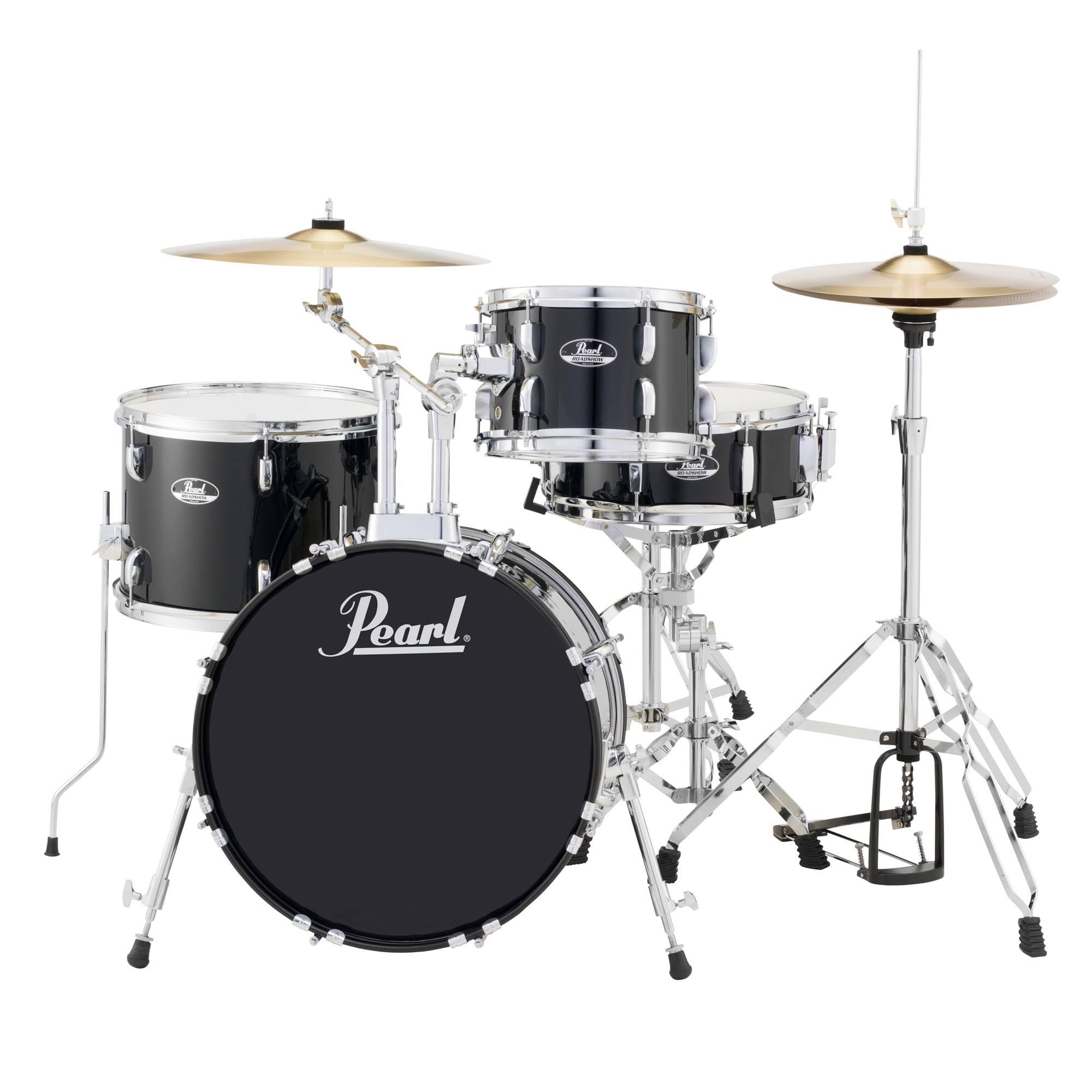 Pearl Roadshow 4-Piece Jazz Drum Set - Jet Black - Avayadevconnect
