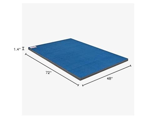 IncStores Cheer Mat | Rollout Gymnastics Mat with a Grippy Gym Carpet Top | Portable Cheerleading Gym Mats for Home Workout and Practice