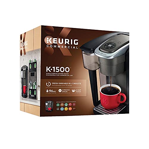 Keurig K-1500 Commercial Coffee Maker,Black 12.4" x 10.3" x 12.1"