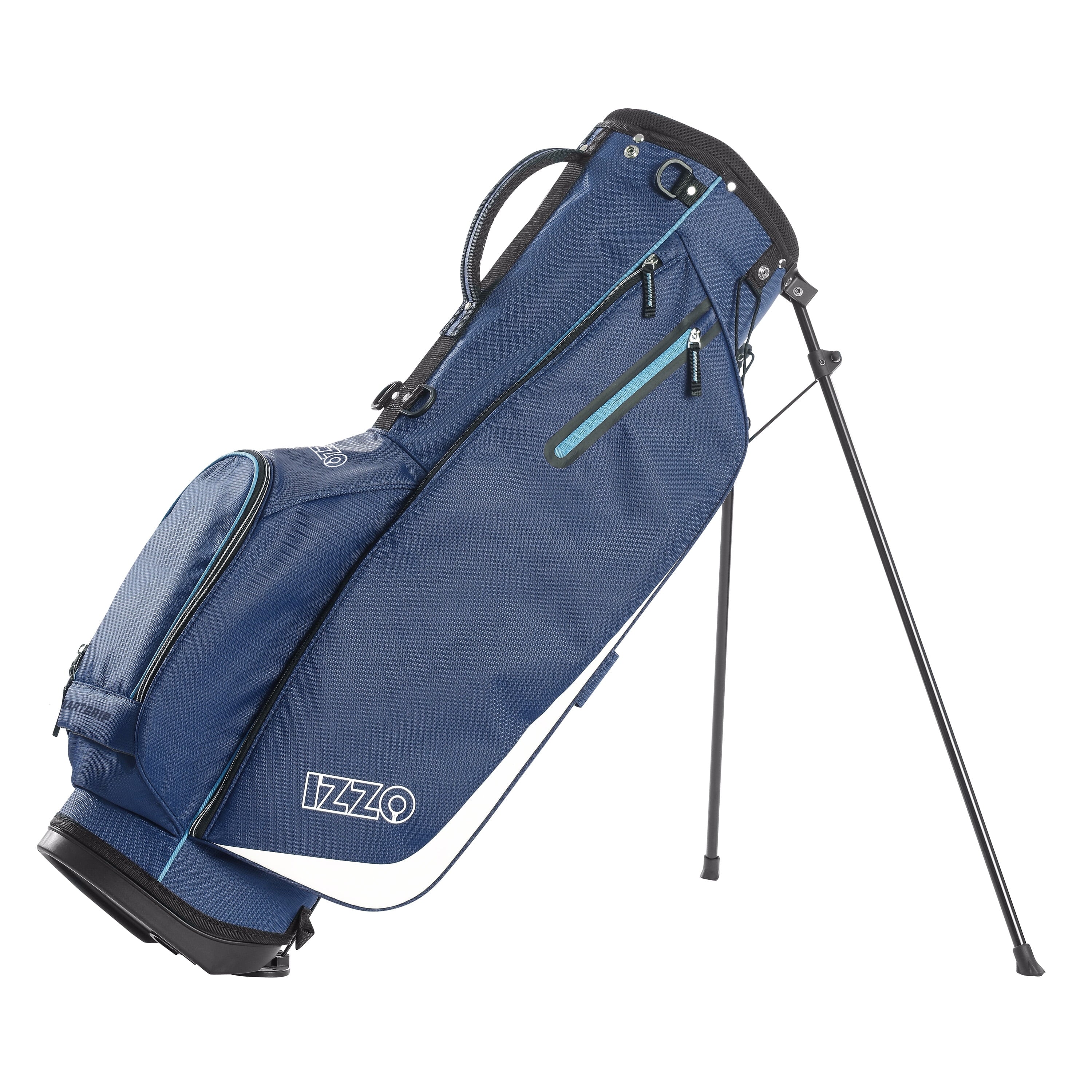 Izzo Golf Ultra-Lite Stand Bag - Grey/Lime