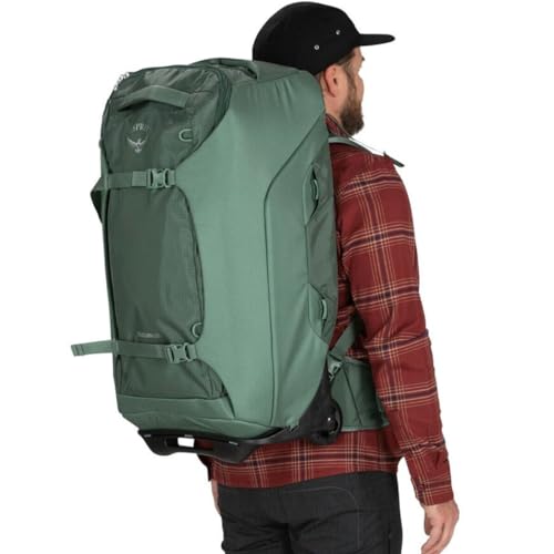 Osprey Sojourn 22"/45L Wheeled Travel Backpack with Harness, Koseret Green