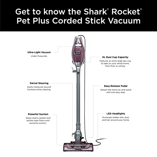 Shark Rocket Deluxe Pro Corded Stick Vacuum Cleaner