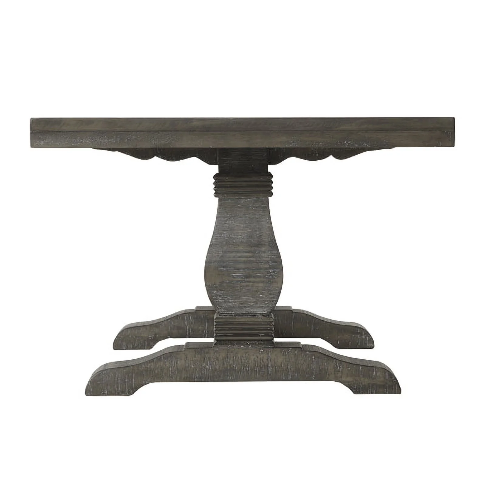 Home Square 2-Piece Set with Napa Solid Wood Coffee Table & End Table in Gray