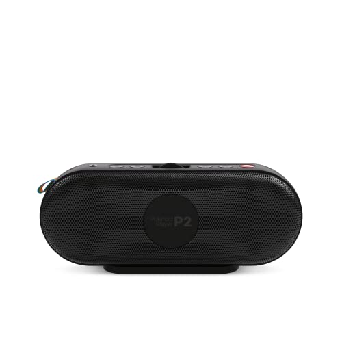 Polaroid P3 Music Player (Blue) - Retro-Futuristic Boombox Wireless Bluetooth Speaker Rechargeable with Dual Stereo Pairing