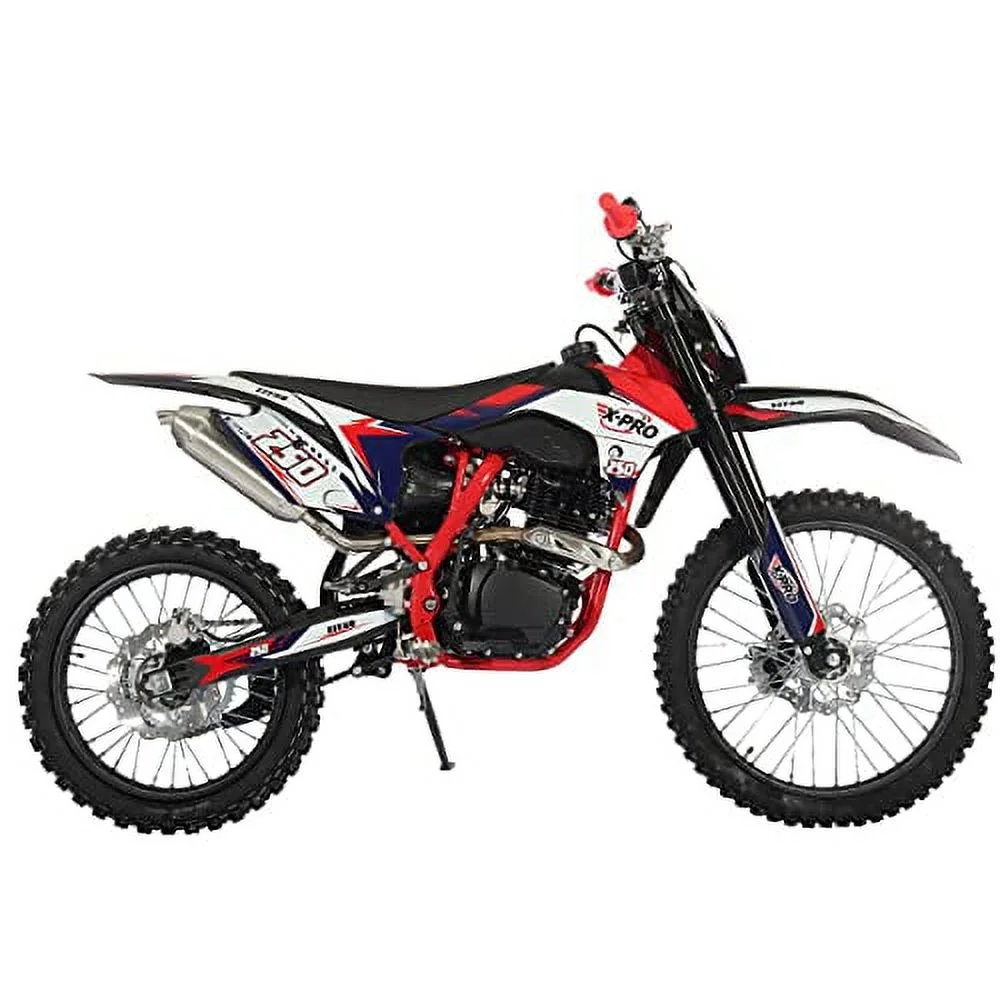 X-Pro Brand New Titian 250cc Gas Pit Dirt Bike, 5-Speed Manual Transmission, Electric/Kick Start!