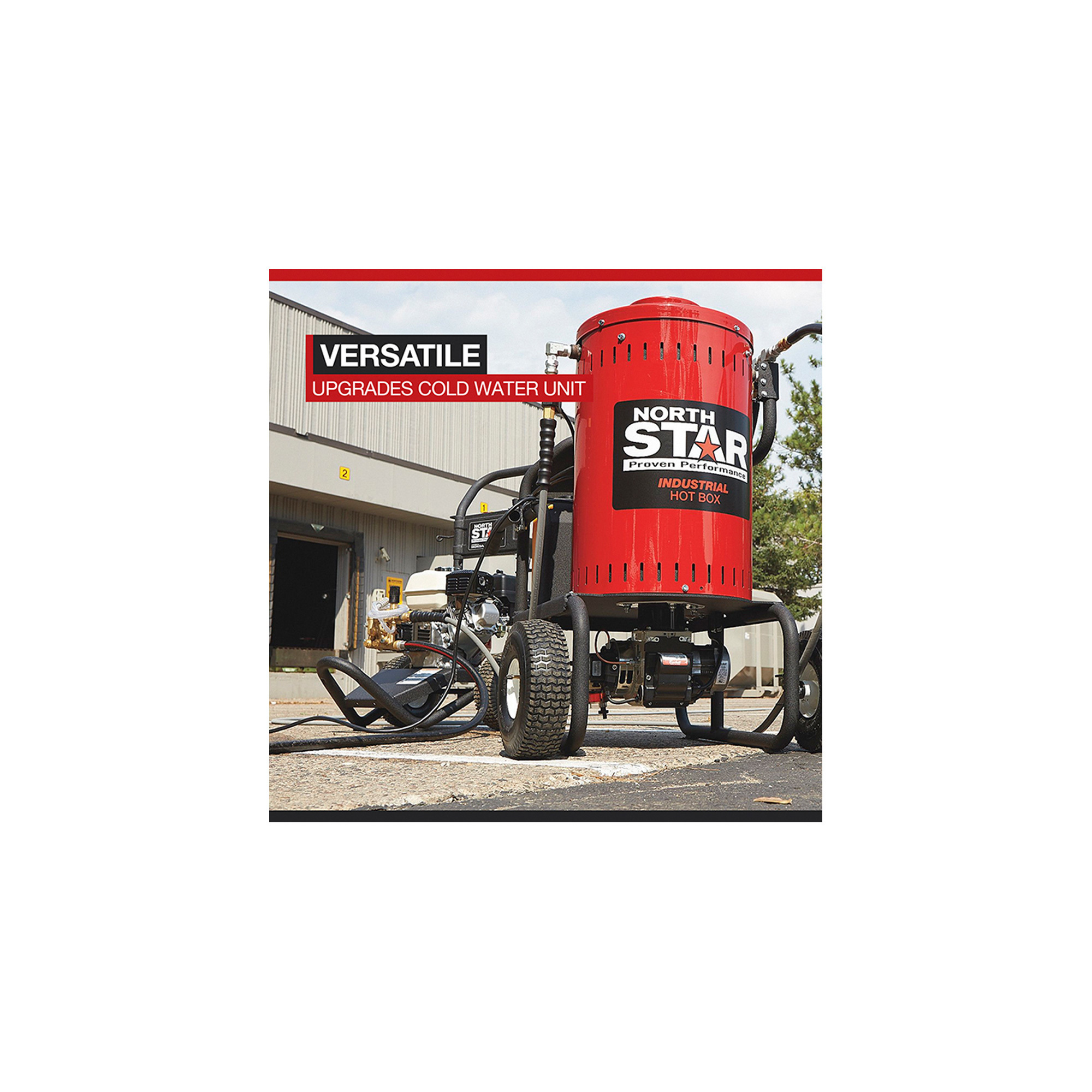 NorthStar Electric Wet Steam Cleaner and Hot Water Commercial Pressure Power Washer Add-on Unit - 4000 PSI, 4 GPM, 115 Volts