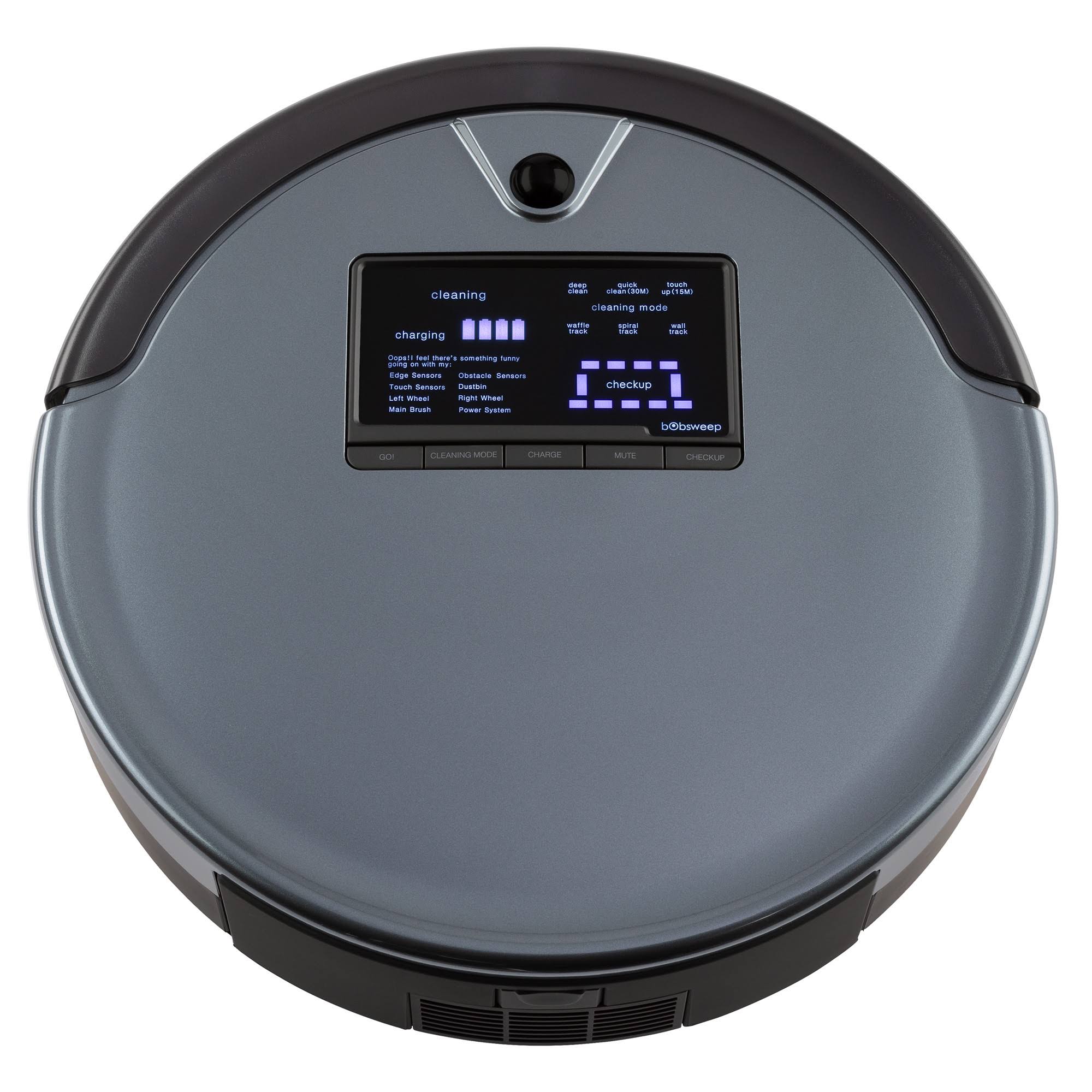 bObsweep Bob PetHair Plus Wet/Dry Robotic Vacuum - Charcoal
