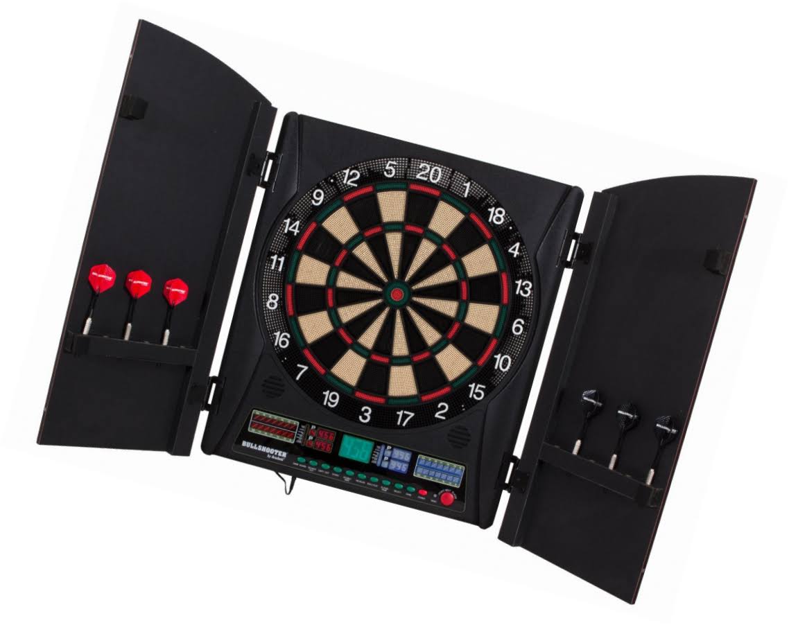 Bullshooter by Arachnid Marauder 5.0 Electronic Dartboard Cabinet Set