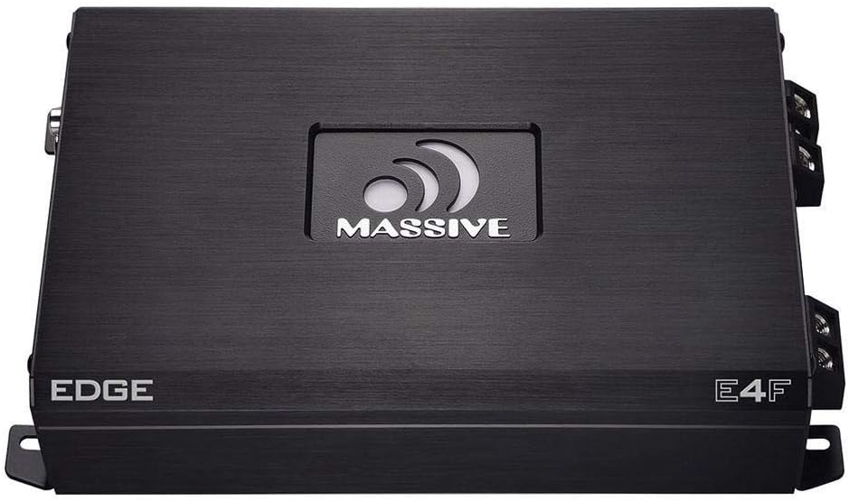 Massive Audio E3 - Car Audio 2,800 Watt Nano Edge Series, Monoblock Car Amplifier, Bass Boost, 1 Ohm Stable