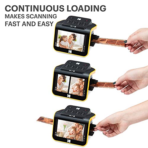 KODAK Slide N SCAN Film & Slide Scanner Digitizer with 5” LCD Screen, Quickly Convert Negatives & Slides to Digital 22MP JPEG Photos, Compatible with 135, 126 and 110 Film & Slides