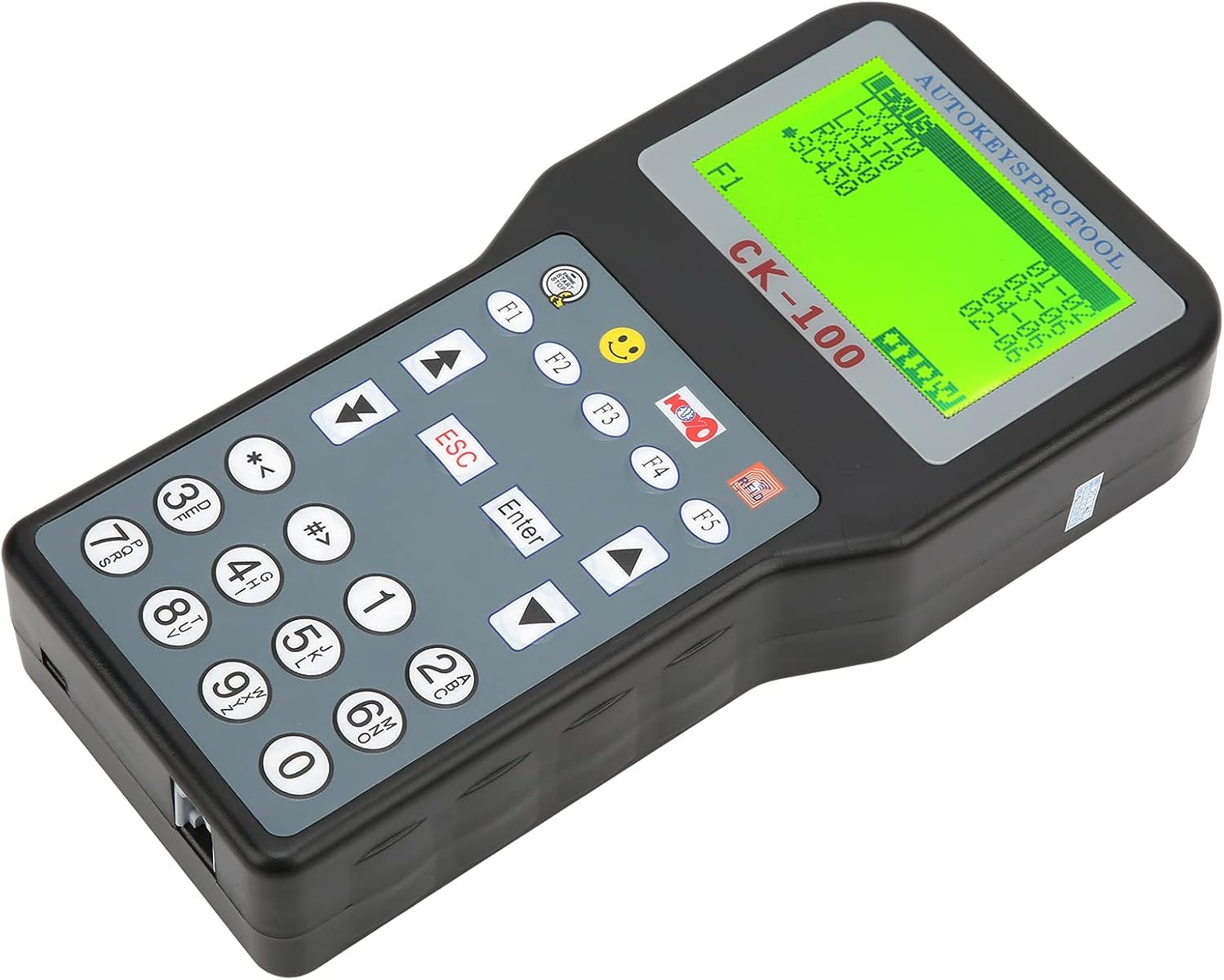 Car Key Programmer Transponder, V99.99 ABS Auto Programming Tool Sensitive Multi‑Language US Plug 100‑240VCar Accessory