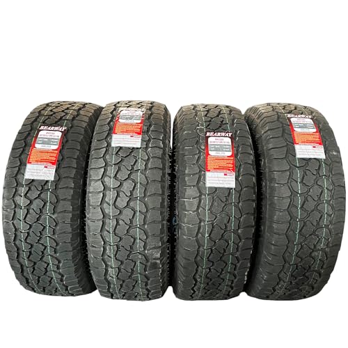 All-Terrain Mud Radial Tire BW LT265/70R17/10PR A/S Max Load 121/118Q Load Range E for Light Truck/Pickup/SUV (265/70R17/10PRBW*4)