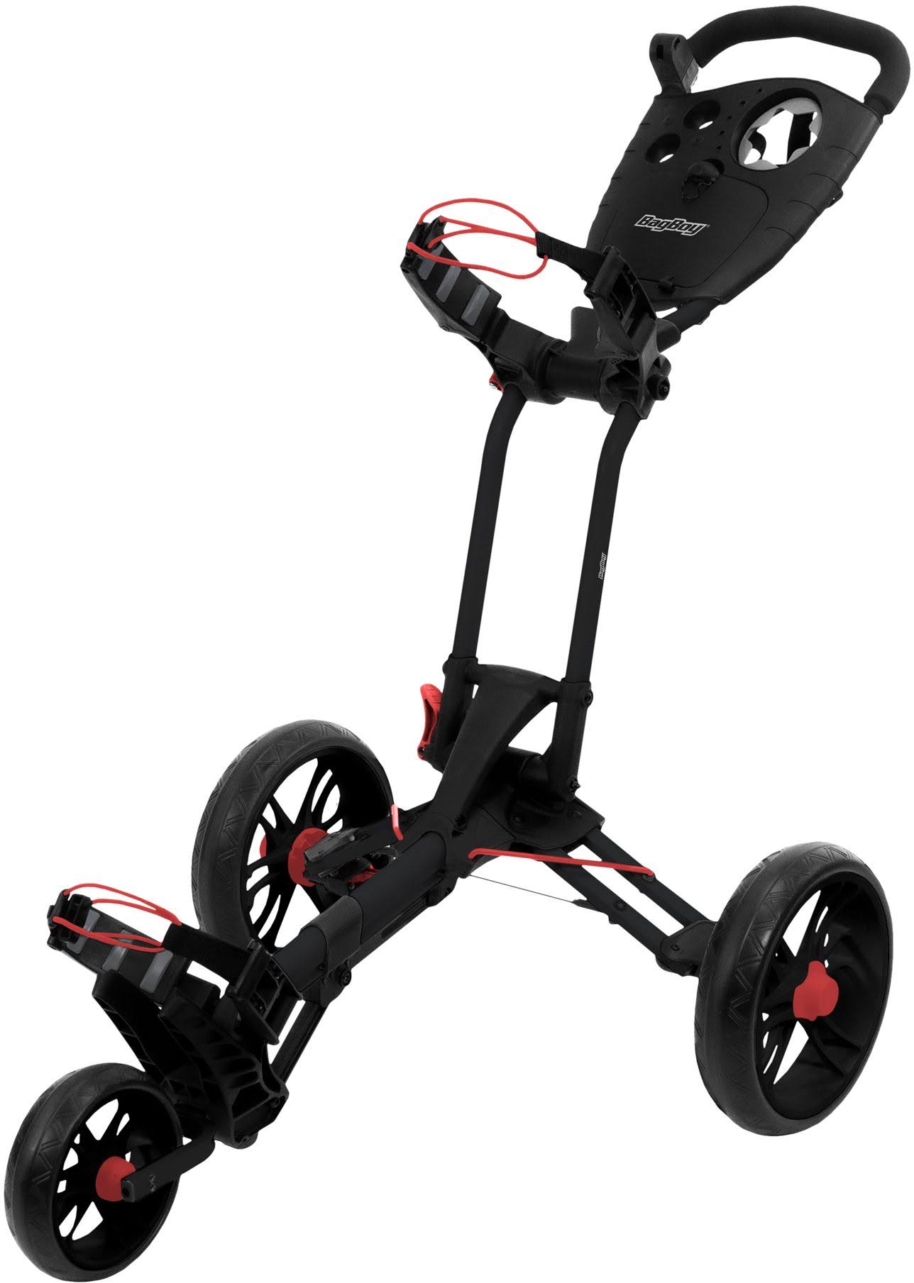 Bag Boy Spartan Push Cart - Black/Red