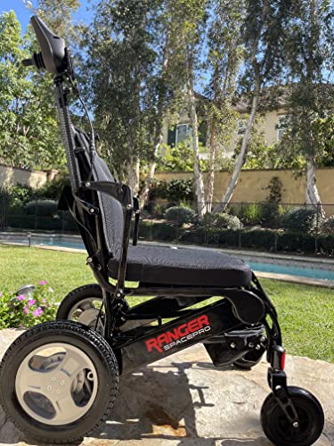 Porto Mobility 2024 Ranger SpacePro Carbon Fiber Lightweight Foldable Next Generation Electric Wheelchair (Carbon, Standard)