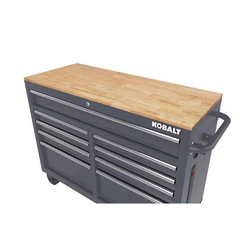 46.1-in L x 37.2-in H 9-Drawers Rolling Gray Wood Work Bench - Shop Hardware Tools Online Store