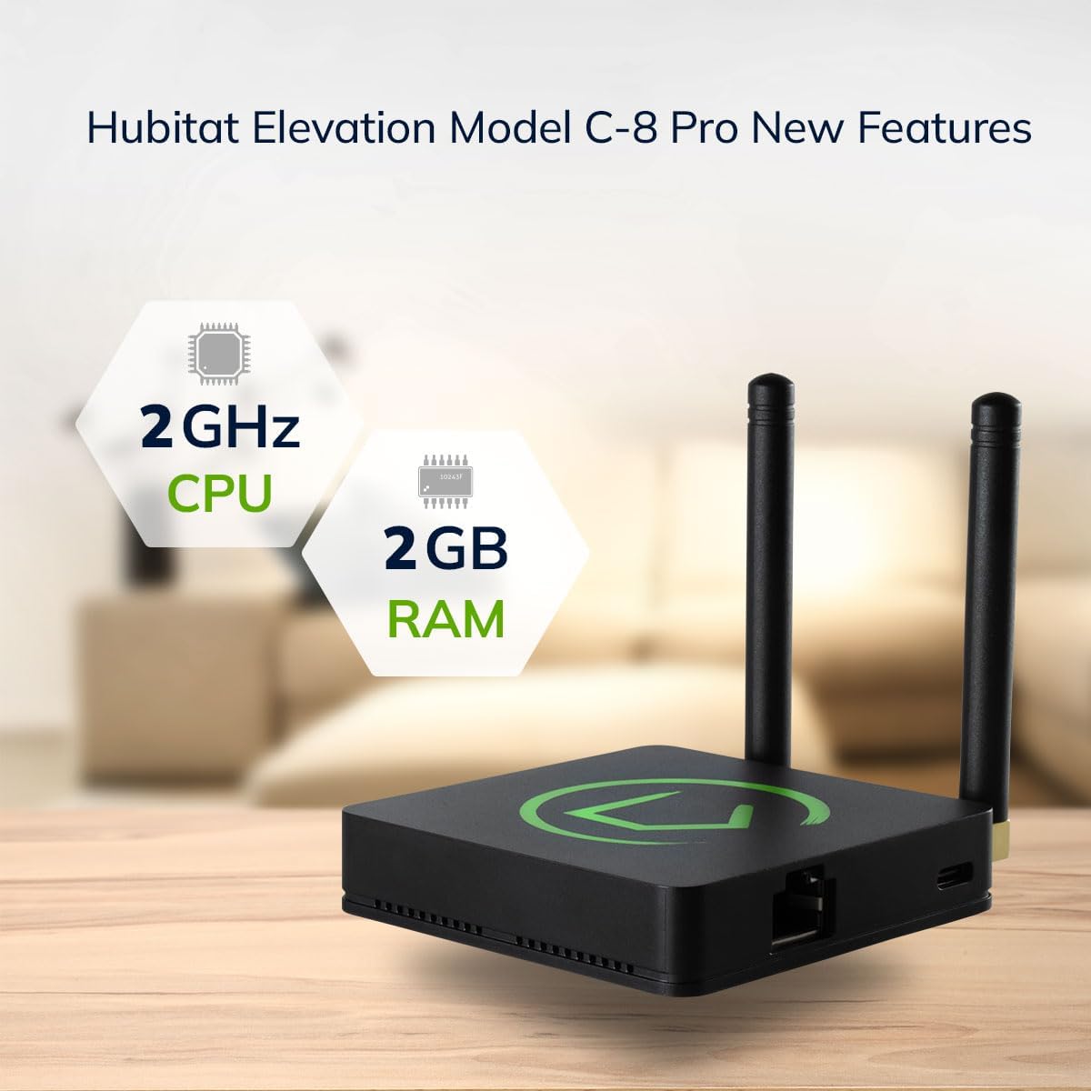 Hubitat Elevation Home Automation Hub (Model C-8 Pro) Smart Home Hub Works with Alexa, Apple HomeKit, Google Home, Zigbee, Z-Wave, Matter
