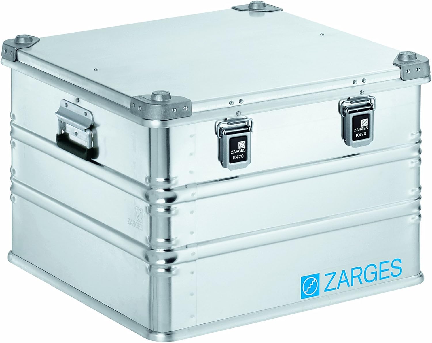 Zarges?K470 Aluminum Hard Protective Carrying Case, Portable Stackable Storage, Customizable Safe Lock Box, Dust and Water Resistant (44.1 x 28.3 x 18.9 Inches)